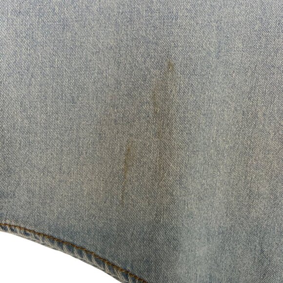 Plains Western Wear Long-Sleeve Denim Shirt XL Sawtooth Pockets Snap Closure - Picture 8 of 8